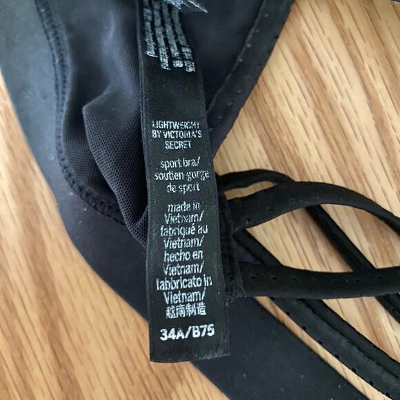 Lot of Two Victoria's Secret Sport Lightweight Sports Bras 34A Strappy - Picture 4 of 4